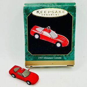 VINTAGE 1997 Hallmark Keepsake Ornament 1997 Miniature Corvette Chevrolet